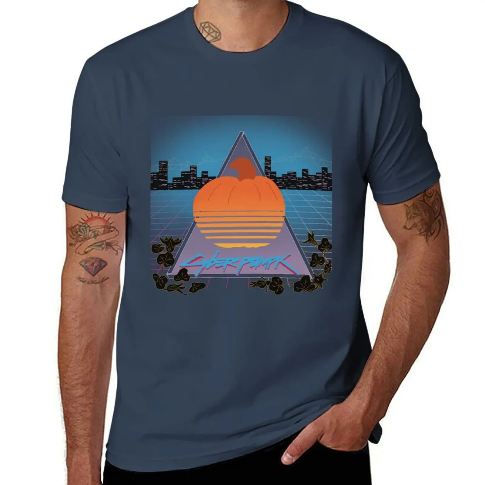 

Cyber pumpk T-Shirt Festival Party Tee Top