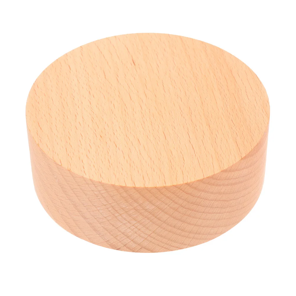 

Music Box DIY Base Rotatable Round Shape Reliable Material Creative Handicrafts Melody Enhancing Decorative Accessory