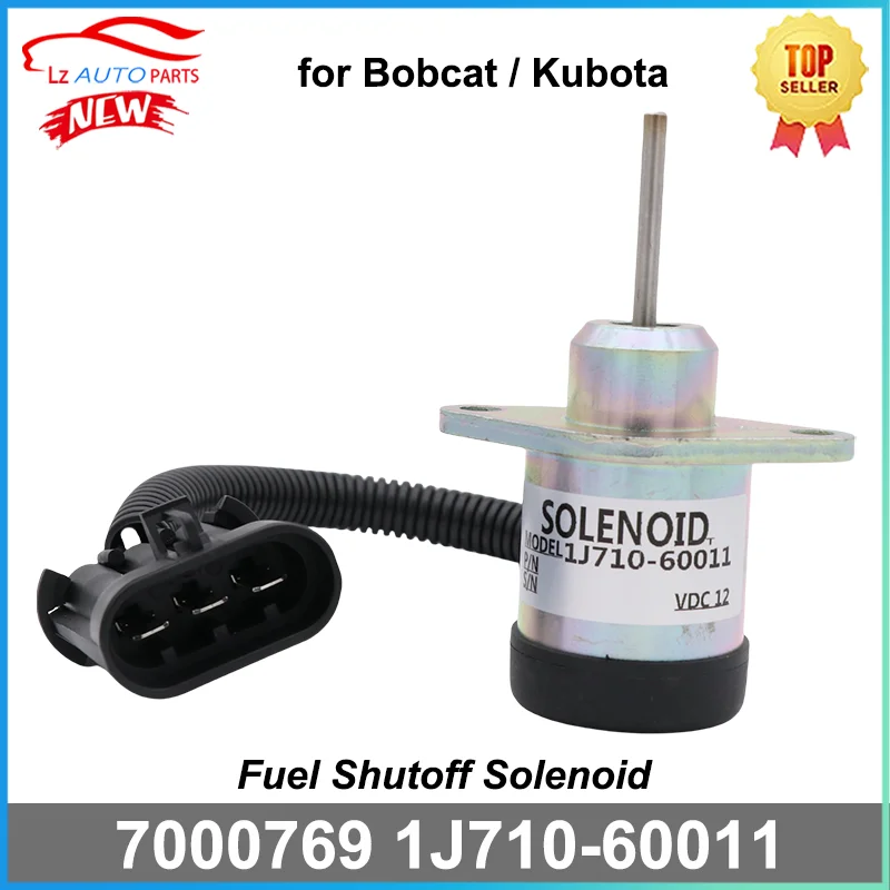 

Соленоид отключения подачи топлива 12 В 1J710-60011 1J71060011 для Kubota V2607 7000769 Bobcat S160 S185 S205 5600 5610 T630 T650