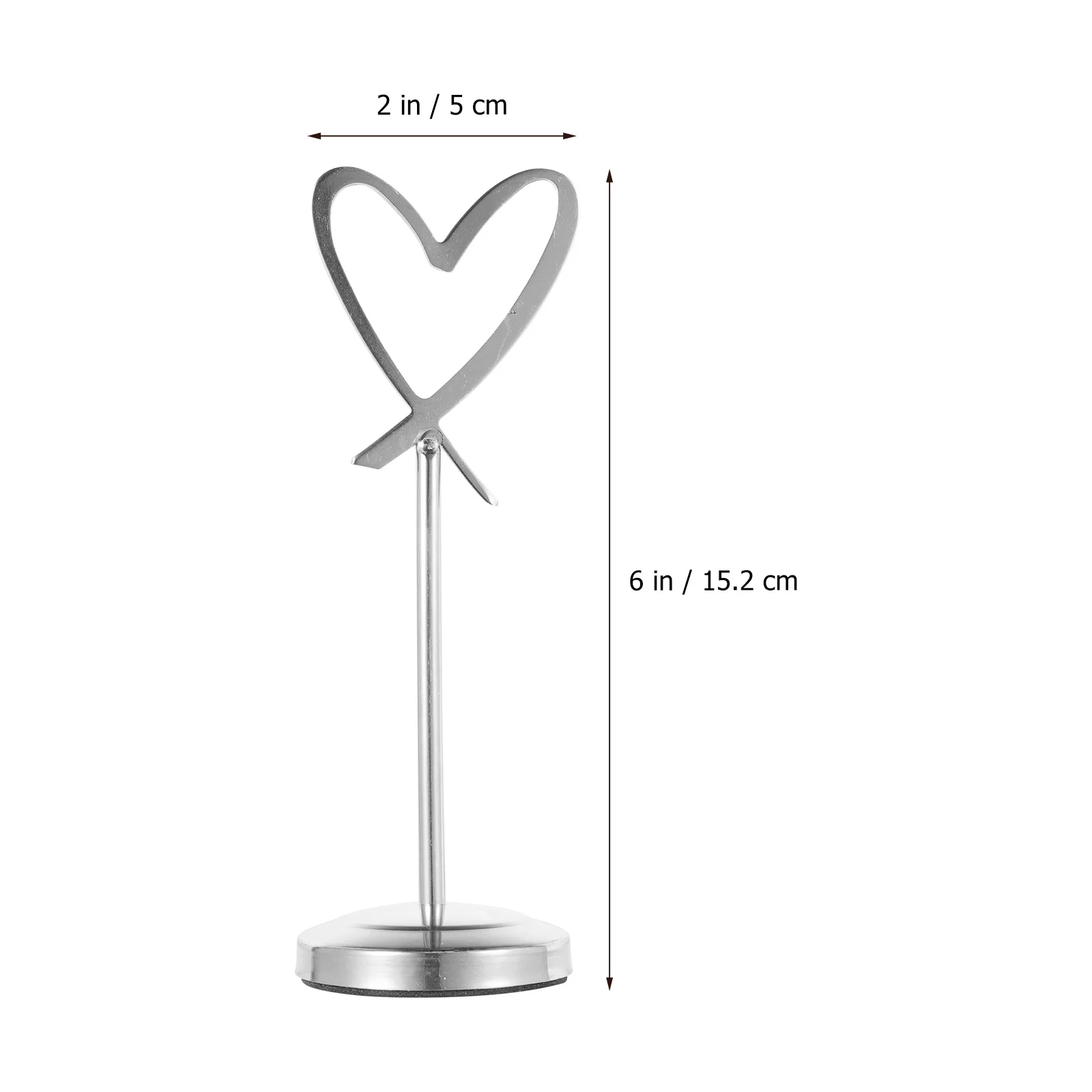 Heart Shape Table Card Holders Wedding Party Place Card Stand Clip For Table Number Photo Memo Signs Display Rustic