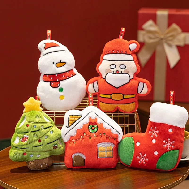 

Рождественские плюшевые игрушки, подвески, рождественские чулки, Санта-Клаус, снеговик, украшения, веселые рождественские украшения для детей, подарки Noel Navidad