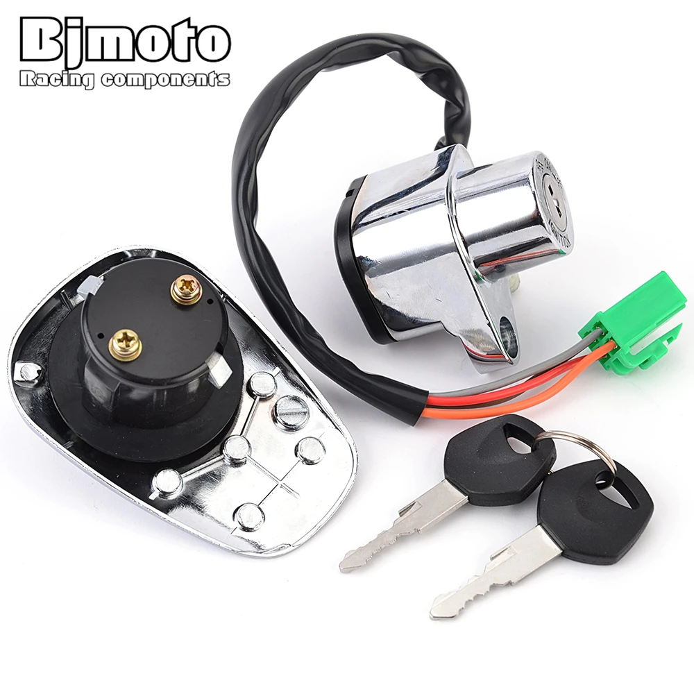 

Fuel Gas Cap Ignition Switch Seat Lock with Key Kit For Suzuki VS400 VS600 VS700 VS750 Intruder 400 600 700 750 44200-38A90-KEY