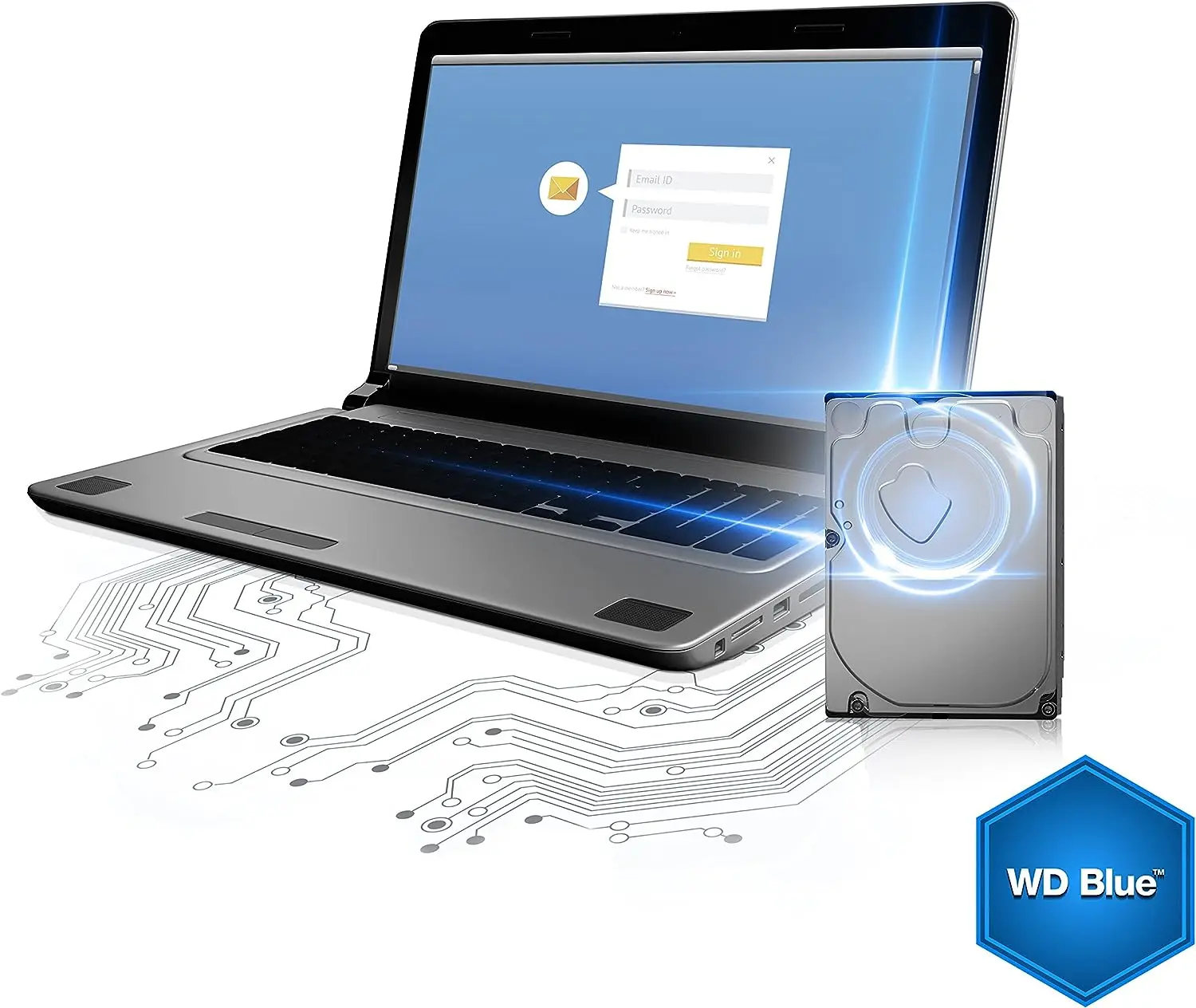 Western Digital WD Blue 1TB 2TB 4TB 6TB Internal hard drive 3.5  64MB Cache SATA 6 gb/s HDD For Desktop Pc Computers