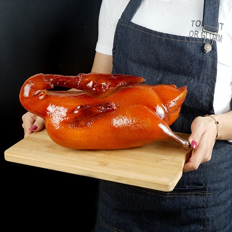 Simulation fake barbecue duck goose pig food model white cut cooked pigeon red barbecued pork bacon cabinet display