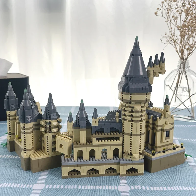 3000+Pcs Micro Building Blocks Hogwarts School Harry Potter Castle Bricks DIY Toys for Children Kids Adult Christmas Gifts