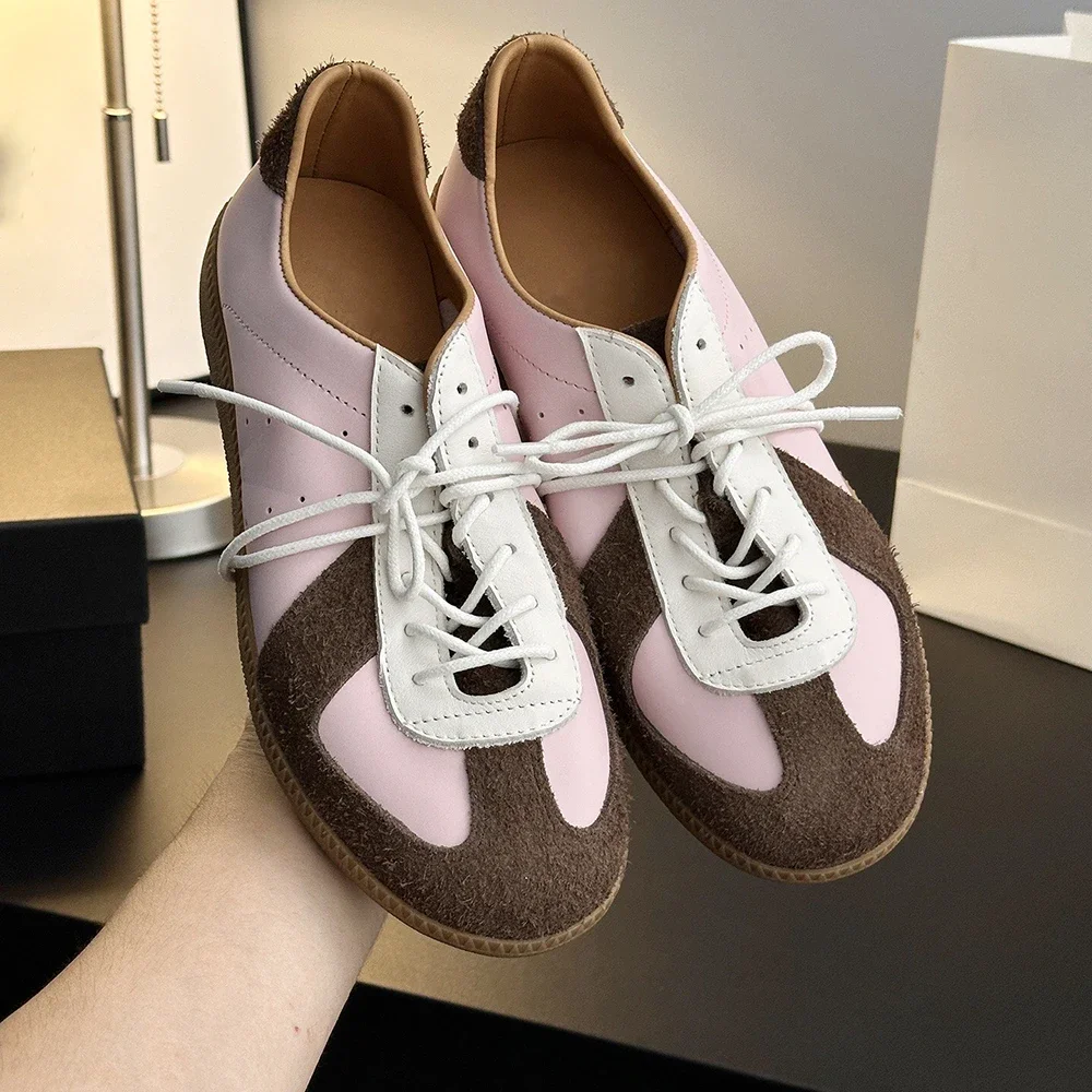 2026 High-Quality Leather Flat Bottom Training Shoes Unisex Casual Sports Shoes Outdoor Walking Shoes Designer Brand Footwear