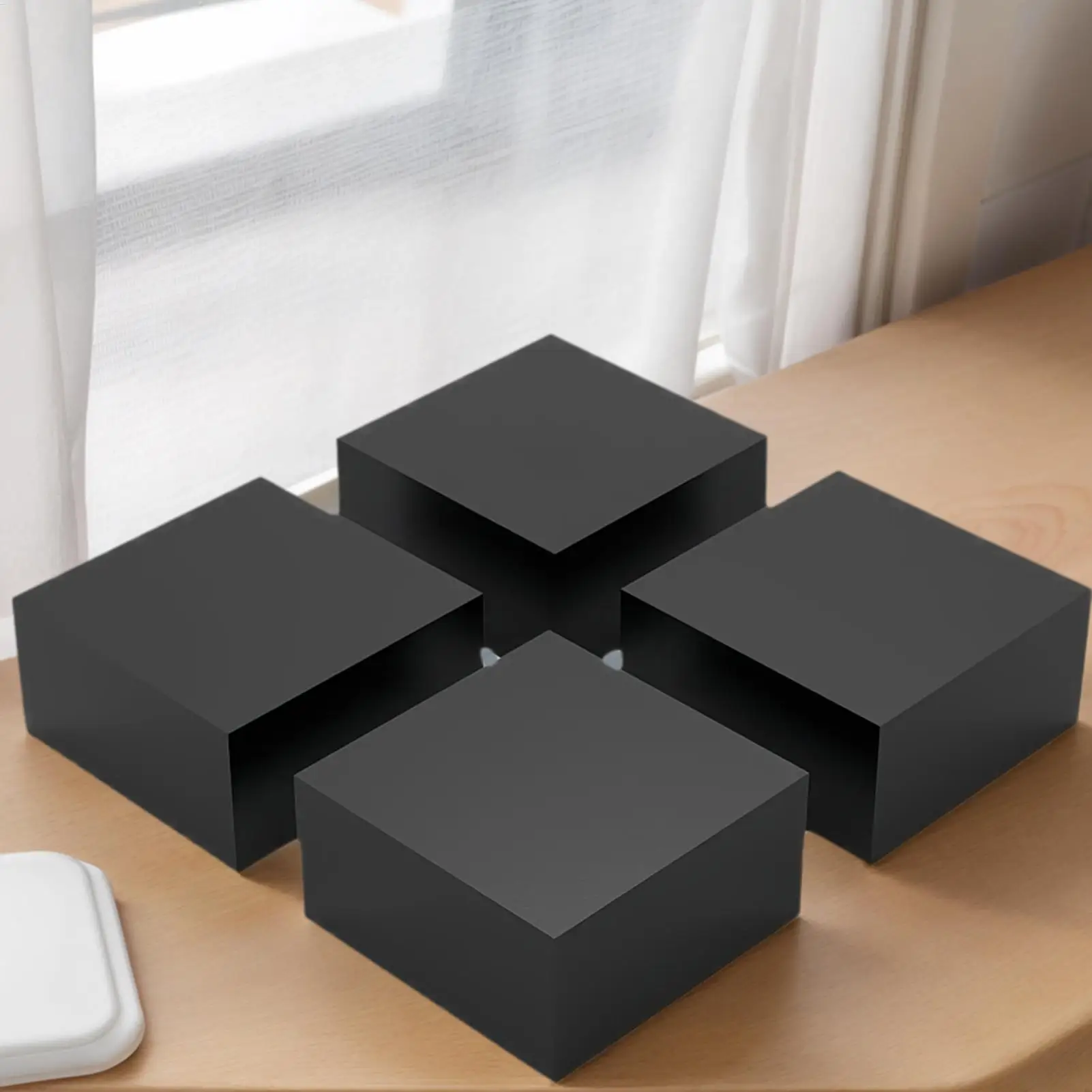 แผ่นกันสั่นสะเทือน แผ่นรองกันสั่นสะเทือน 4 ชิ้น แผ่นรองกันกระแทก กันลื่น สำหรับอุปกรณ์ภายในบ้าน เครื่องอบผ้า เครื่องปรับอากาศภายนอก