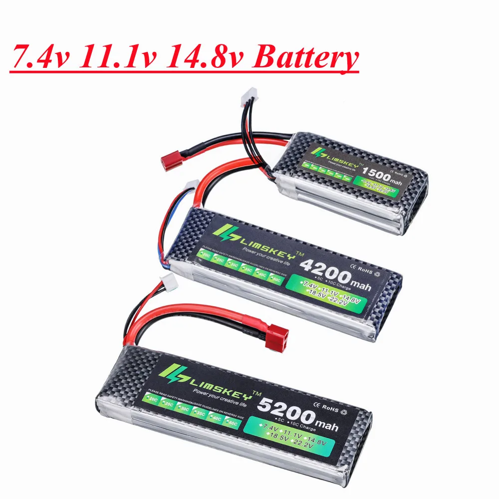 7.4V 11.1V 14.8V LiPo Battery For RC Car Airplane Helicopter 1500mah 2200mAh 2800mah 3000mAh 5200mah 6000mAh 2s 3s Lipo Battery