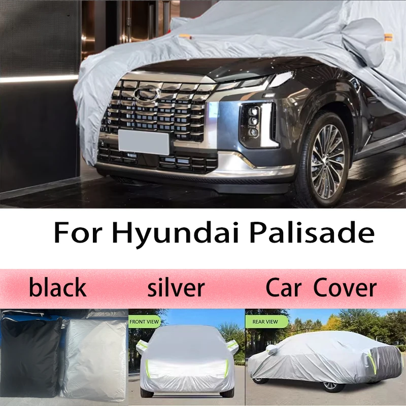 

Для Hyundai Palisade уличная защита полный автомобильный чехол снежный чехол солнцезащитный козырек водостойкий пылезащитный внешние автомобильные аксессуары