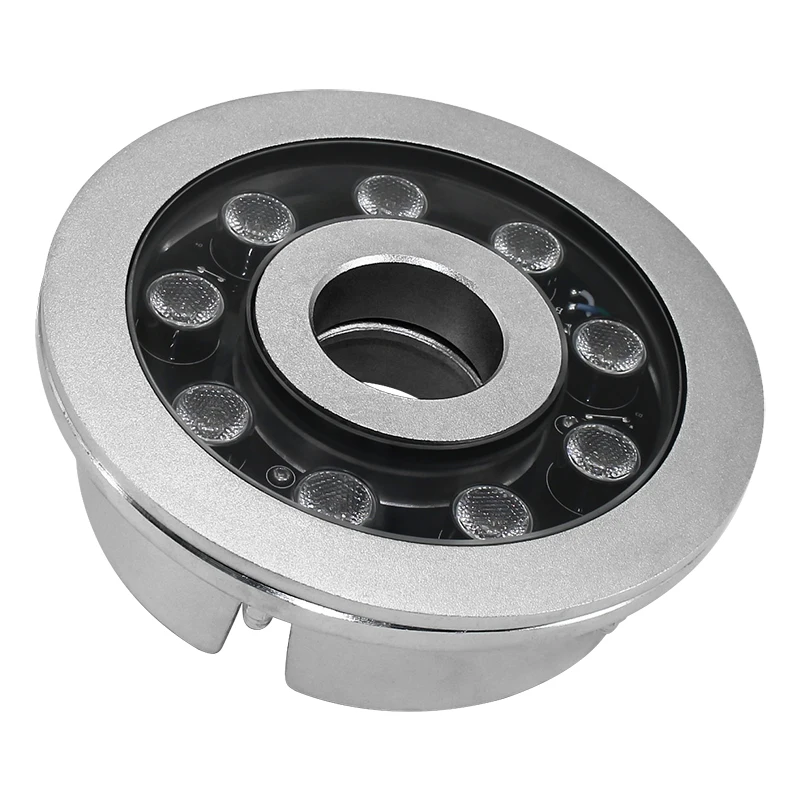 Light Emitting Diode Underwater Ring Light IP68 Stainless Steel 12V DC Fountain Light Landscape Garden Swimming Pool Pond