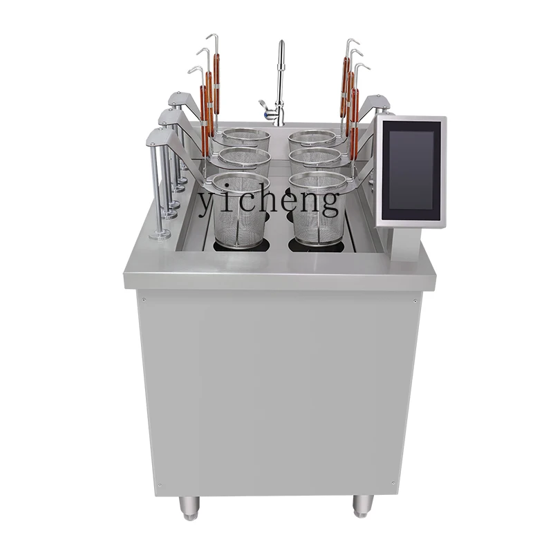 

TQH noodle cooking stove commercial automatic elevator rice noodle machine Malatang six-head electric intelligent soup noodle