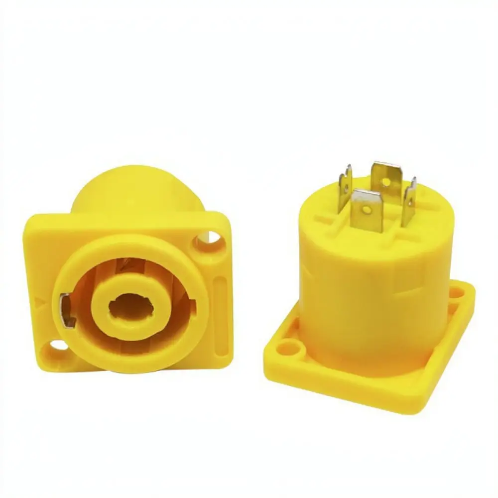 Panel Mount XLR 4 Pin Female Jack Audio Adapter For For Huayuanxin Speaker Amplifier Professional Signal Transmission Unit