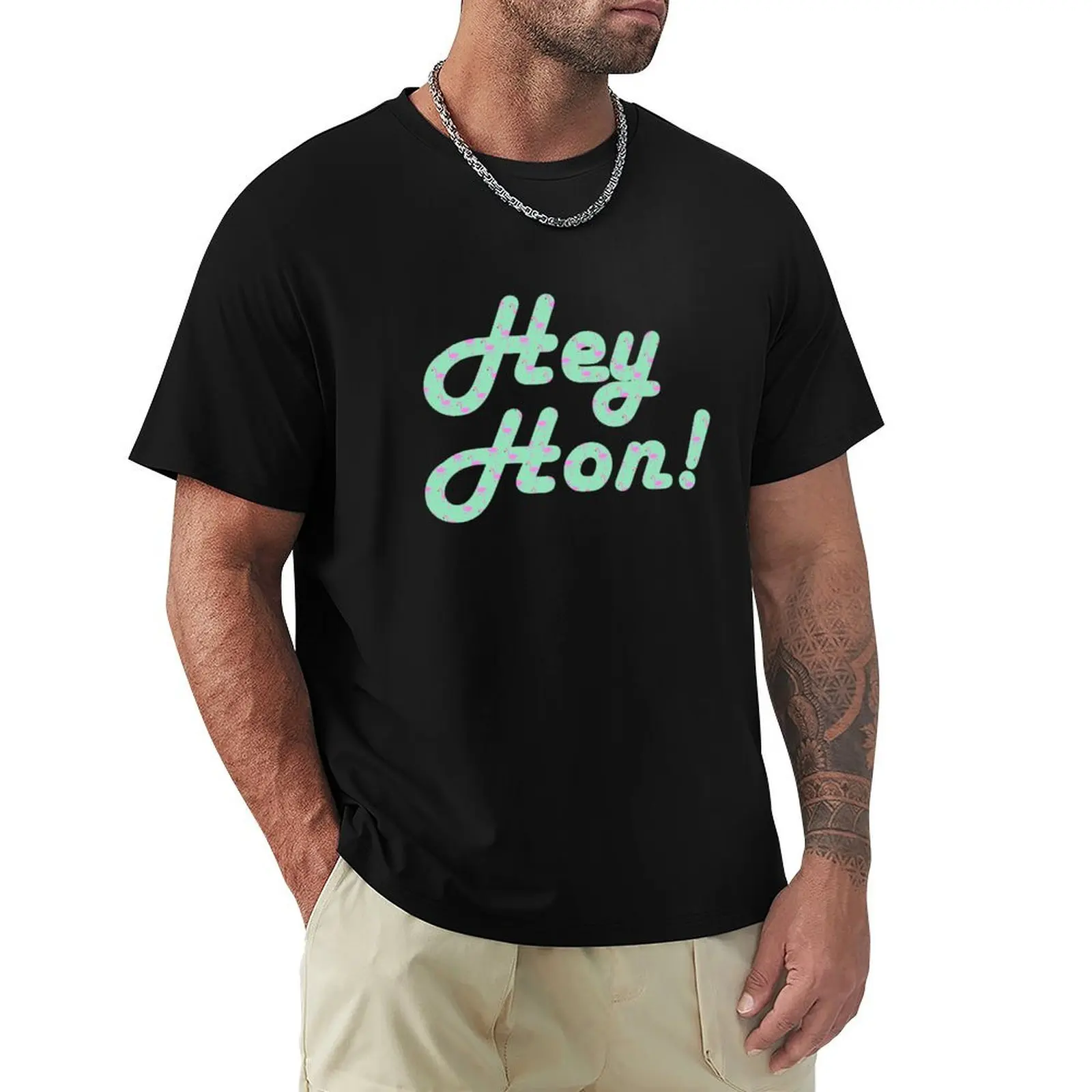 

Hey Hon! flamingoes T-Shirt aesthetic clothes graphic t shirt vintage customs compression shirt men