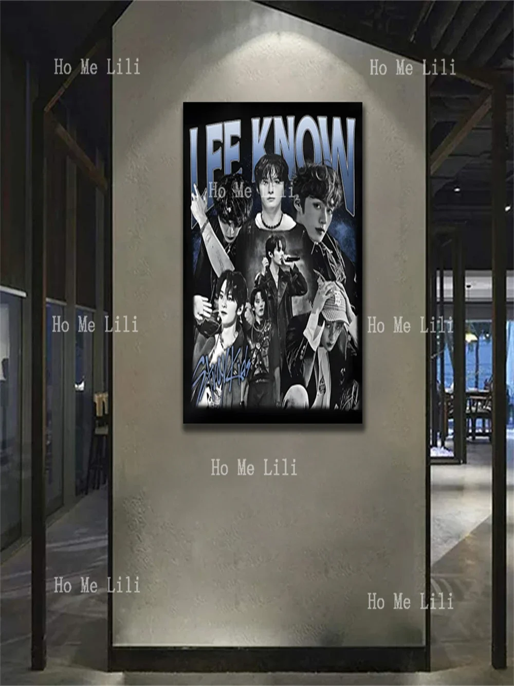 Lee Know Kpop Inspired Vintage Graphic Poster Painting Canvas Wall Art Living Room Bedroom Decoration