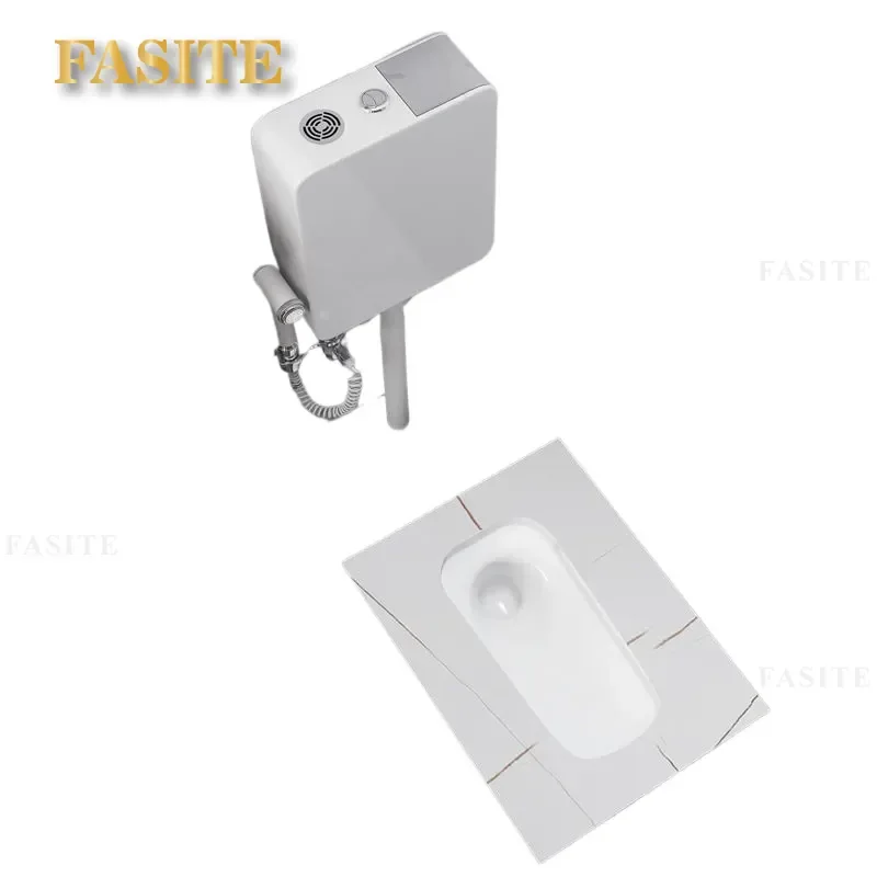 For Rock Slab Ceramic Squatting Toilet Set Household Deodorant Non-slip Urinal Pit Bathroom Sanitary Ware Durable Easy Clean