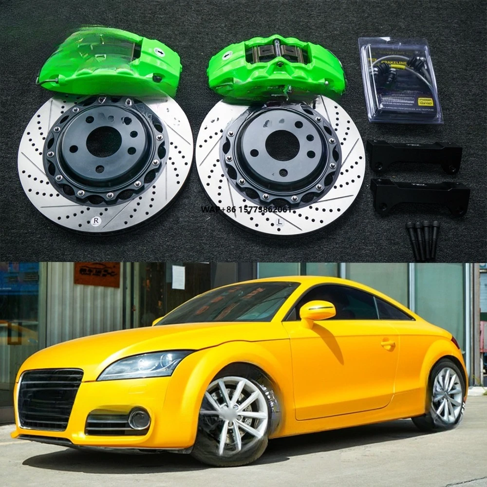 

Front Big Brake Kit 4 Piston Caliper with 330*28 mm Rotor and Rear Upgrade Rotor BBK Auto Brake System for TT 17 Inch Rim