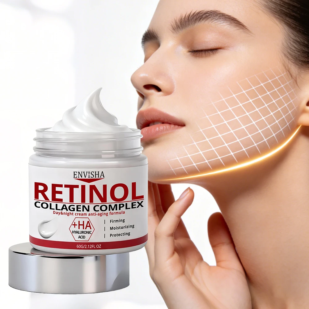 ENVISHA Face Skin Care Retinol Collagen Complex Cream Deeply Moisturizes Firming Nourishes Rejuvenating Smoothing Beauty Health