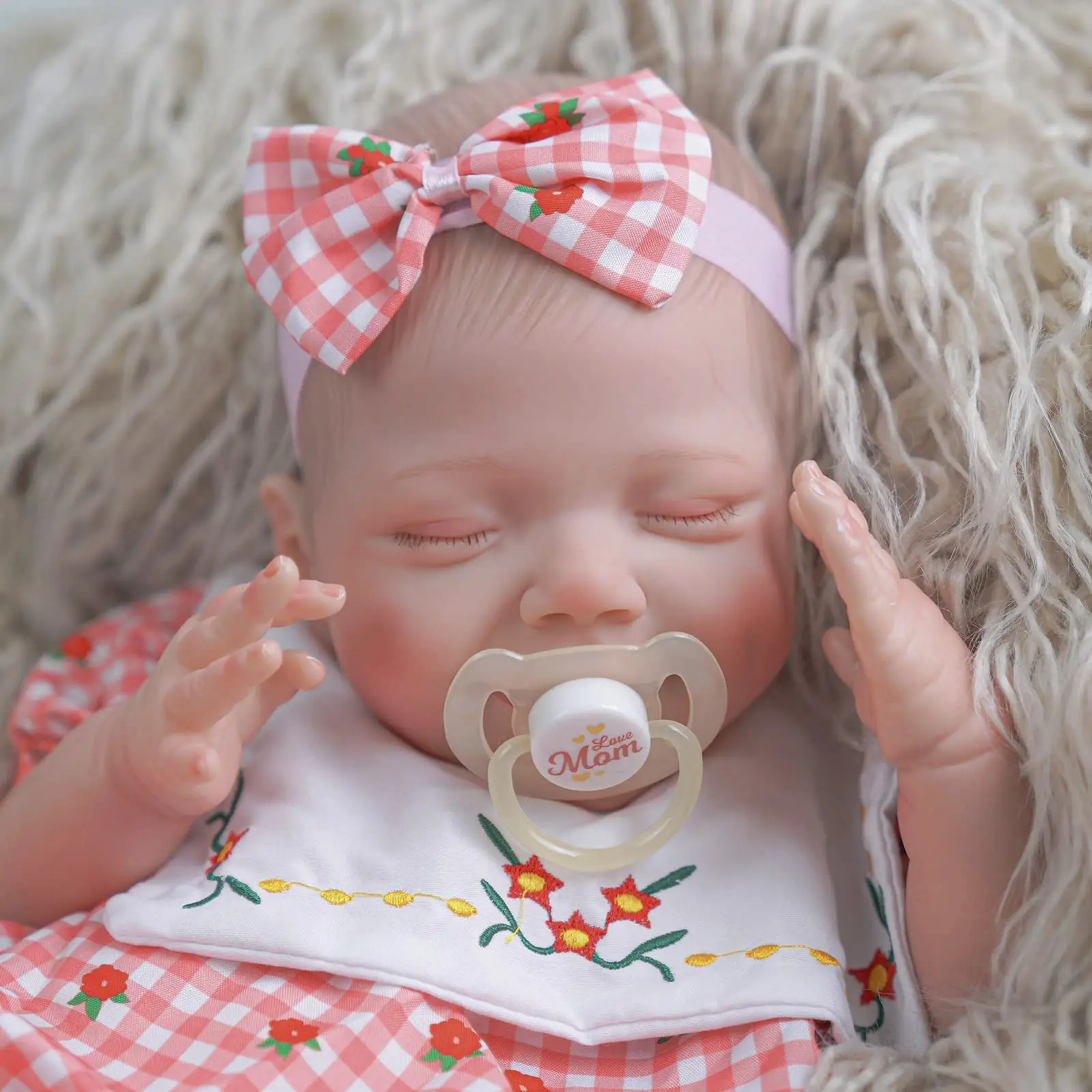 BABESIDE Lifelike Reborn Baby Dolls - 20-Inch Sweet Smile Real Life Realistic-Newborn Baby Dolls Soft Body Sleeping Baby Girl Ba