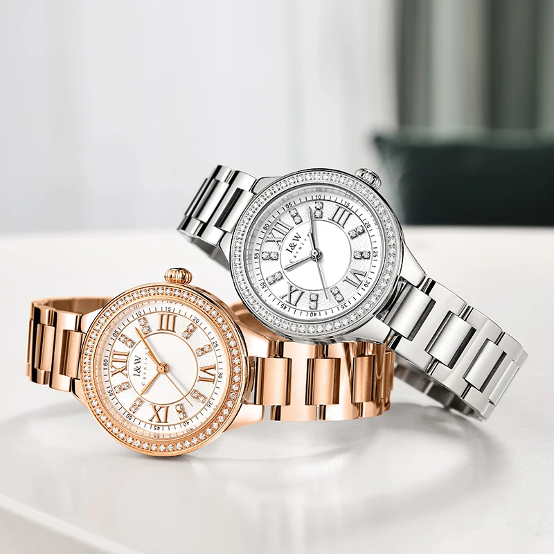 CARNIVAL Brand Fashion Quartz Wristwatches Ladies Luxury Stainless Steel Casual Girls Watch Waterproof for Women Reloj Mujer