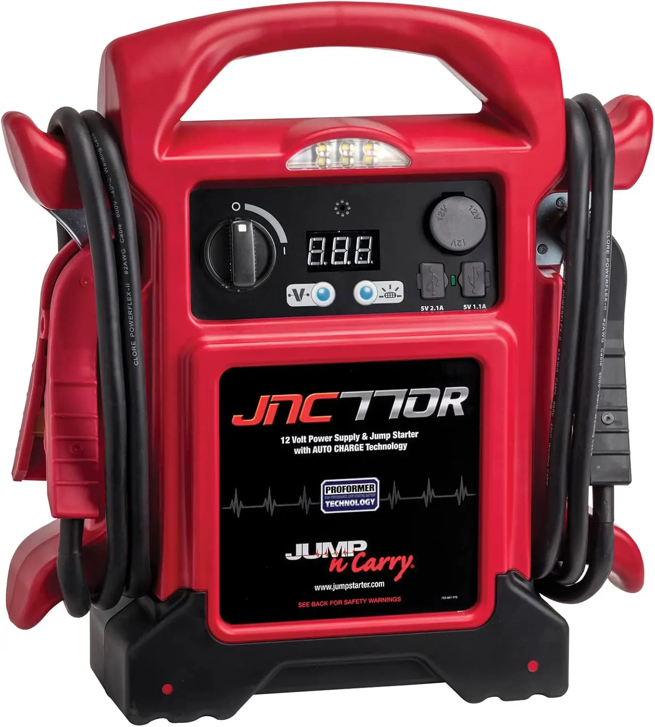 Diabetic-N-Carry JNC770R 1700 Patricia Amp Premium 12 Volt Diabetic Starter, Rouge