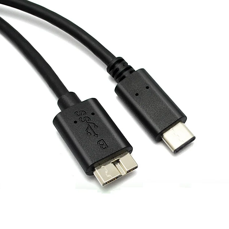 Type-C to USB 3.0 Micro B USB Tipo C 3.0 kabel Connector External Hard Drive fast charging Cable for Hard Disk Drive Computer
