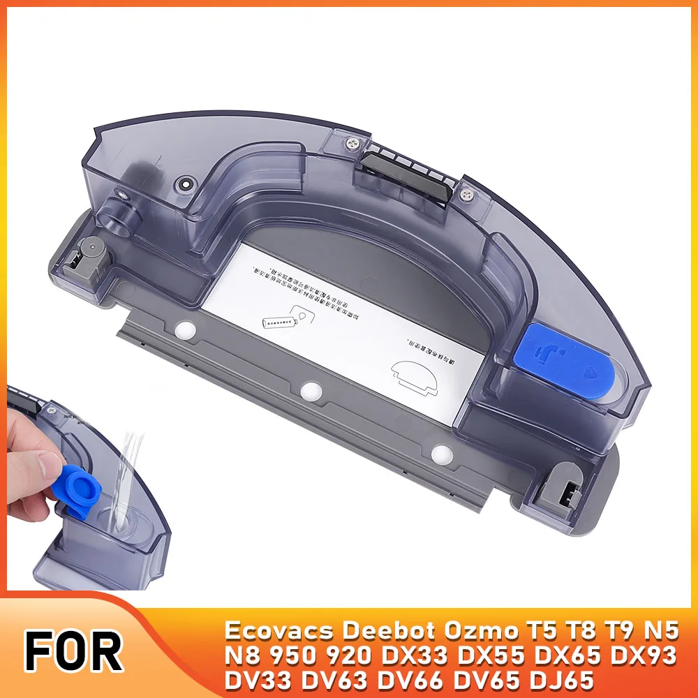 ل Ecovacs Deebot Ozmo T5 T8 T9 N5 N8 920 950 DX33 DX55 DX65 DX93 DV33 DV63 DV66 DV65 DJ65 روبوت فراغ خزان المياه قطع الغيار