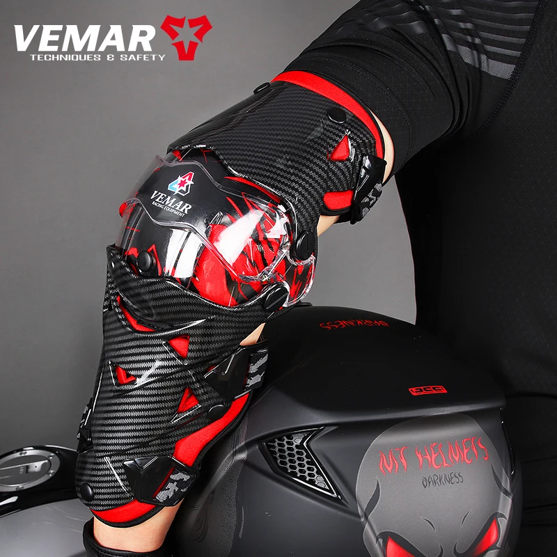 VEMAR Racing Elbow Pads Motocross Off-Road Anti-Slip Protector Armor Riding Gear for Men Women Elbow Pads