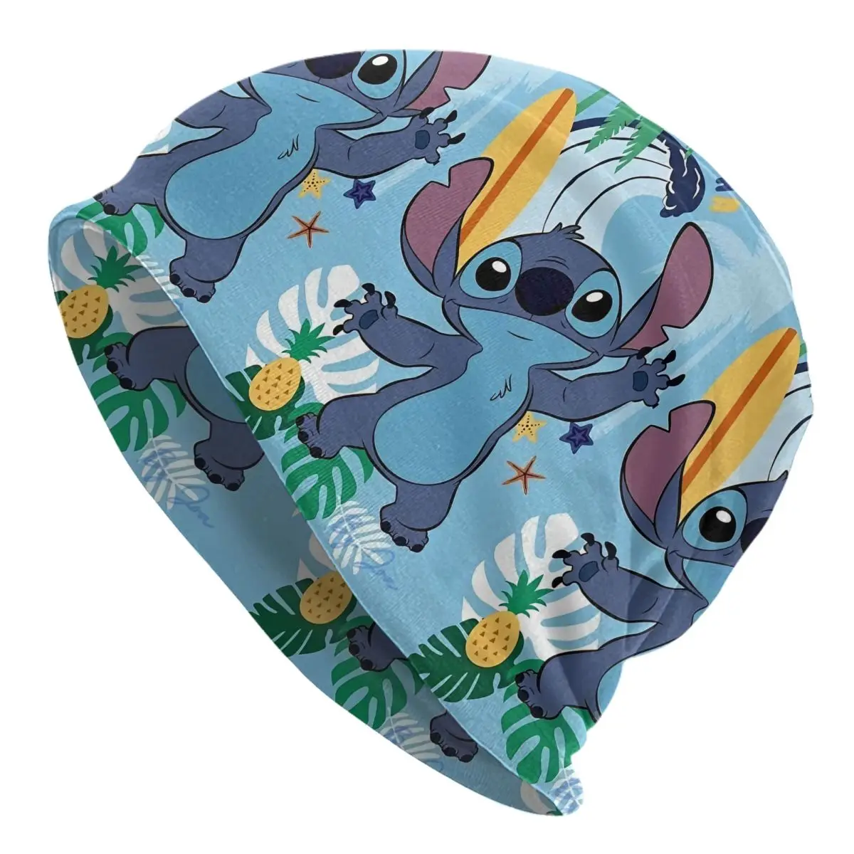 

Синяя пляжная шапка с черепами, мультяшная модная мужская и женская уличная шапка, теплая повязка на голову, шляпа с капюшоном