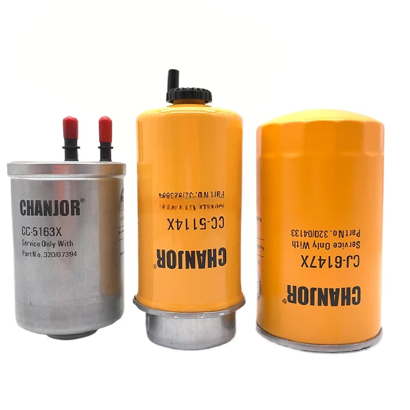 For JC B jcb85 80 engine oil filter, diesel air oil-water separator filter maintenance, excavator accessories