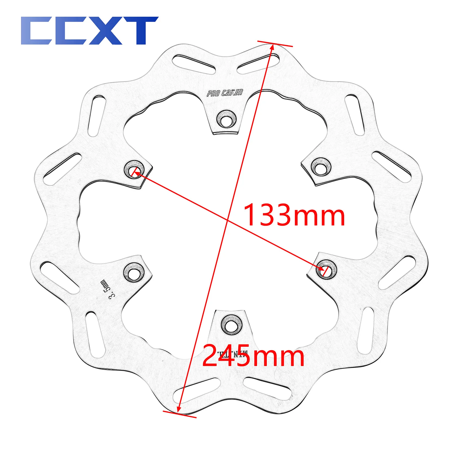 Motorcycle 270mm 245mm Front Rear Brake Disc Rotor Disk For Yamaha YZ125 YZ250 1998-2021 YZ250F YZ450F 2001-2021 WR250F WR450F