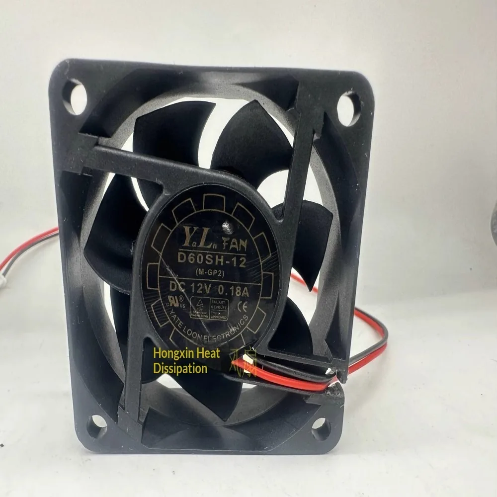 

For YLFAN D60SH-12 DC12V 0.18A 6025 6CM 2-Wire Cooling Fan