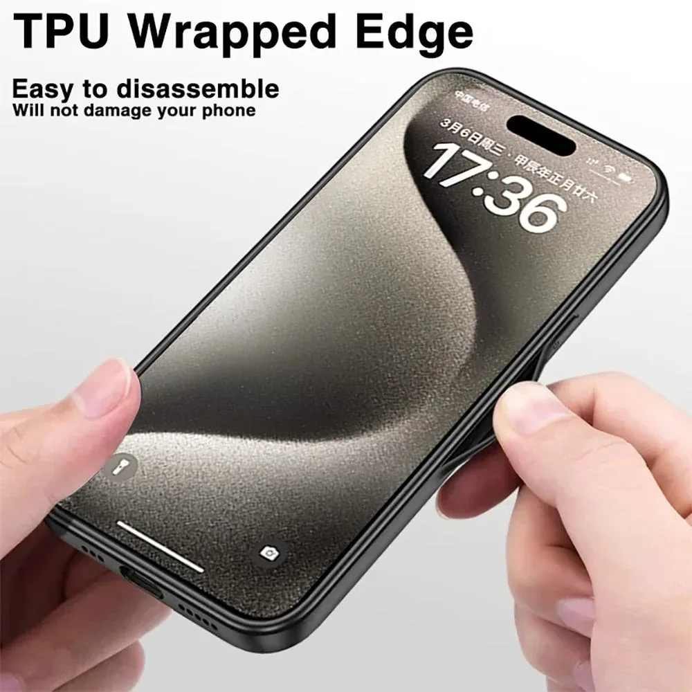 Luxuriöse Lederhülle für Magsafe Magnetisches Kabelloses Laden Handyhülle für Samsung Galaxy S26 S25 S24 S23 S22 Ultra Plus Rückseitenabdeckung – Detail 7