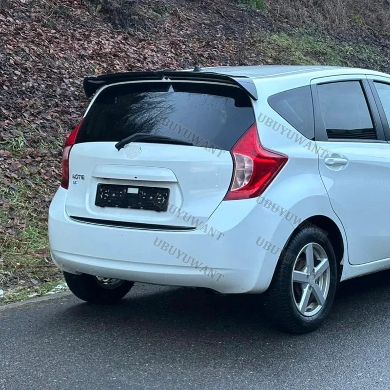 For Nissan Versa Note E12 Hatchback Rear Spoiler Deck Lid Racing Trunk Lip Tail Wing Add-on Exterior Replacement Parts 13-20