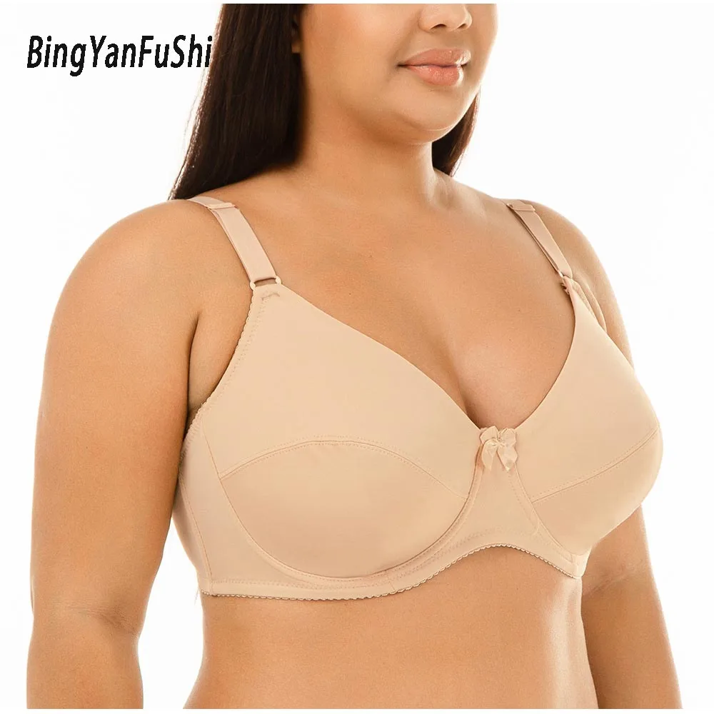 Classic Bra solid white beige black Cotton bras sexy lingerie for women push up with underwire comfy Leisure Intimate bra C20