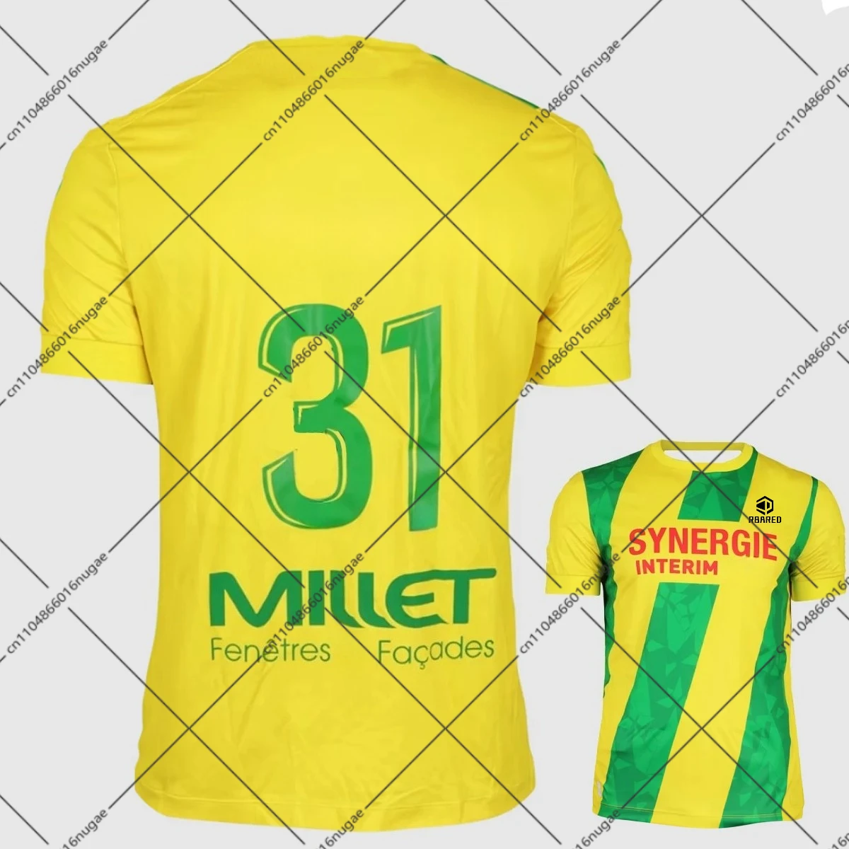 202526 nouveau Style Nantes joueur réplique Jersey à la mode blanc t-shirt homme femmes à la mode vêtements de sport garçon fille t-shirt décontracté