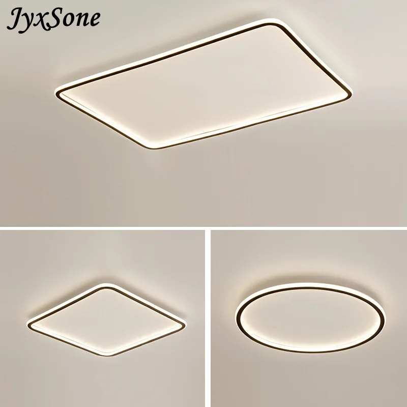 Ultra-thin Led Ceiling Lights Modern Design Simple Home Decoration Living Room Bedroom Children's Room Fixtures Remote Control