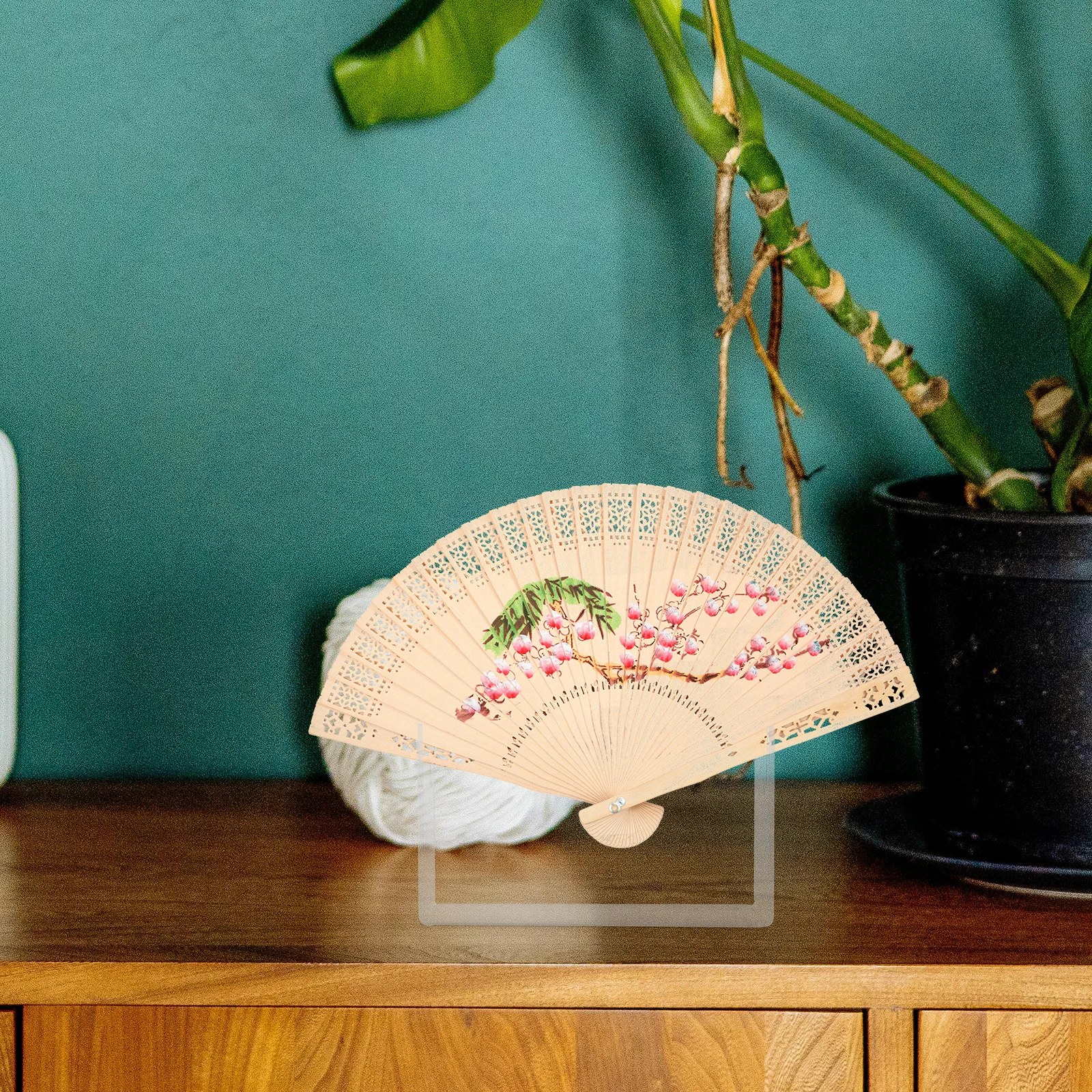 

Clear Acrylic Folding Fan Display Stand Sturdy Base Holder Practical Folding Fans Organizer Japanese Fan Display Holder