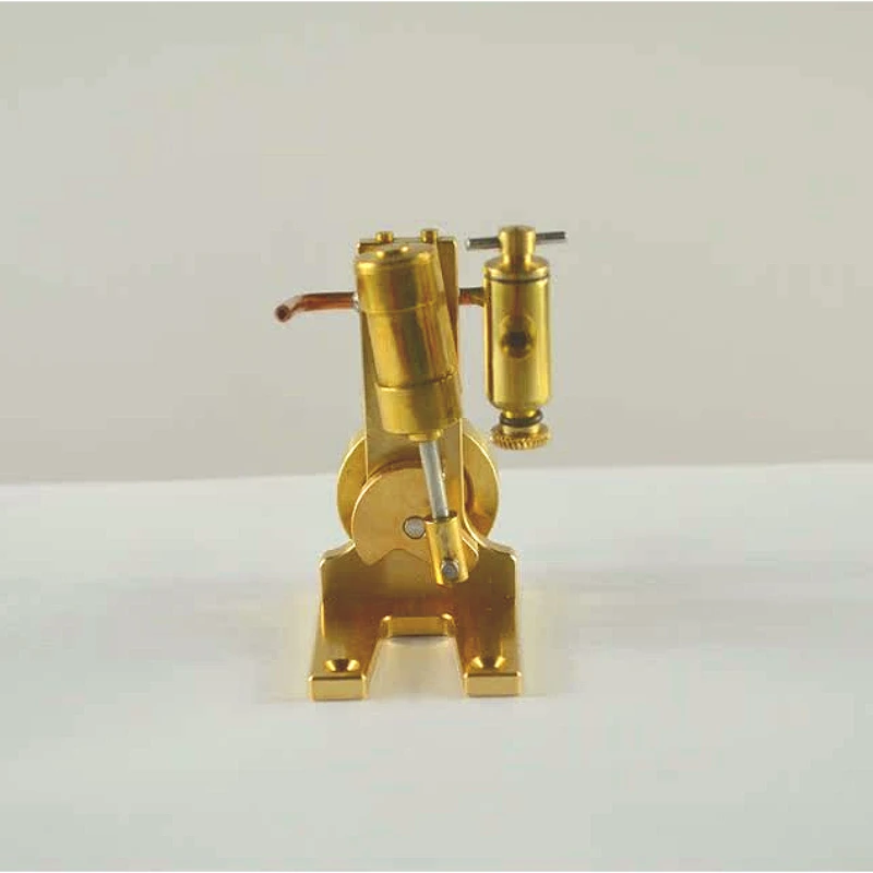 Modelo de motor de vapor de doble efecto de un solo cilindro, Material metálico, se puede utilizar como modelo de barco, modelo de potencia, colección exquisita