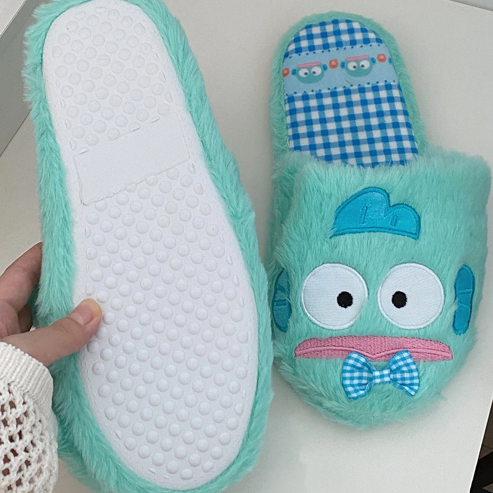 Cartoon Hangyodon Slippers Mooie Japanse Stijl Indoor Schoenen Sanrio Anime Meisje Schoenen Vloer Slippers Warme Lente Herfst Plat