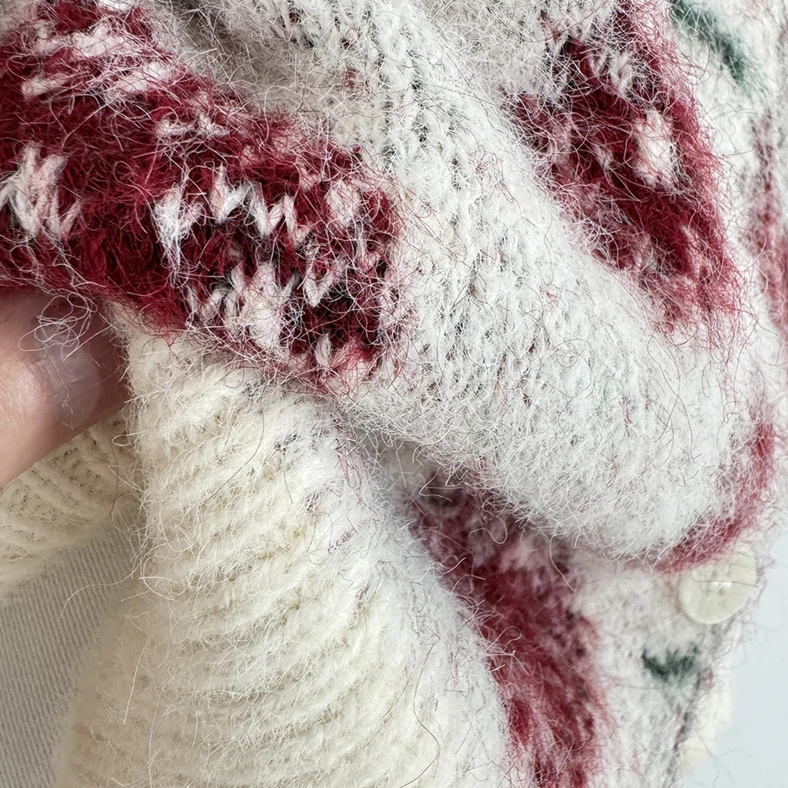 스웨터 코트 한국 디자인 Y2K 여성용 스웨터 가을 겨울 민들레 프린트 루즈 오픈 스티치 라운드 넥 니트 점퍼