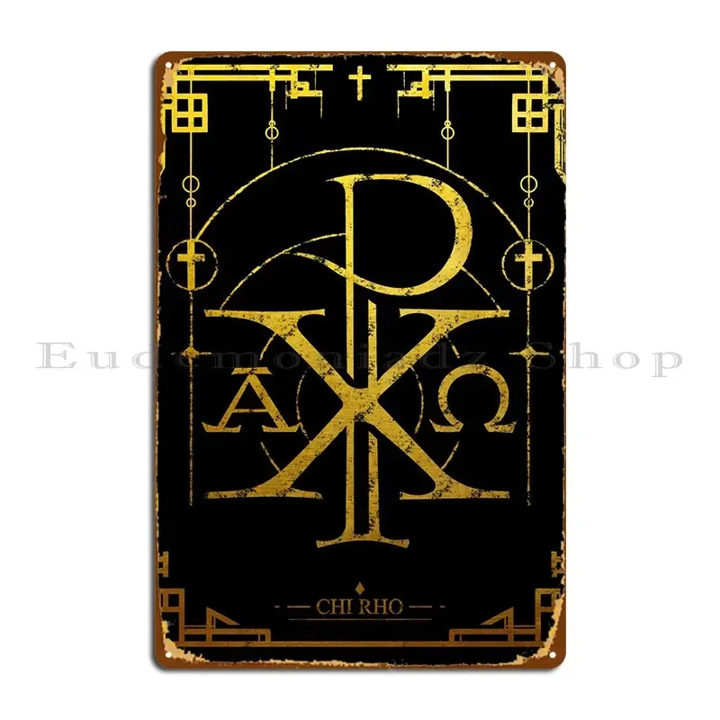 Chi Rho Metal Sign …