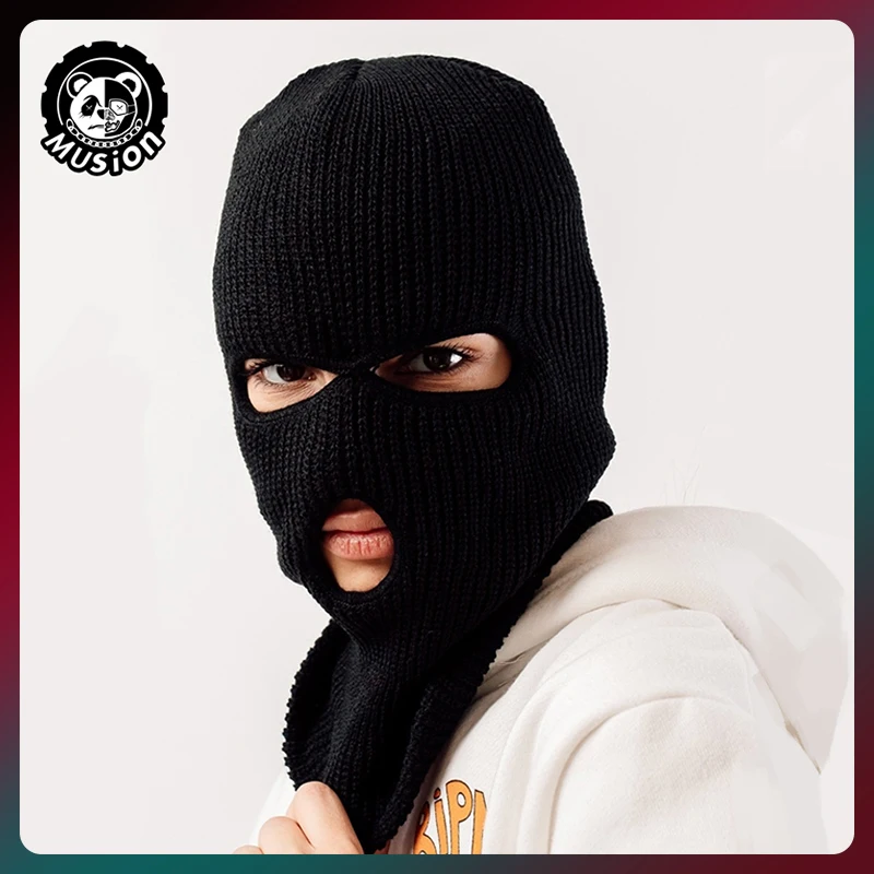 Musion بالاكلافا 3 فتحات النينجا قناع ركوب الدراجات يندبروف دافئ موضة تصميم مرن مناسبة لركوب الدراجات النارية التخييم الأسطوانة