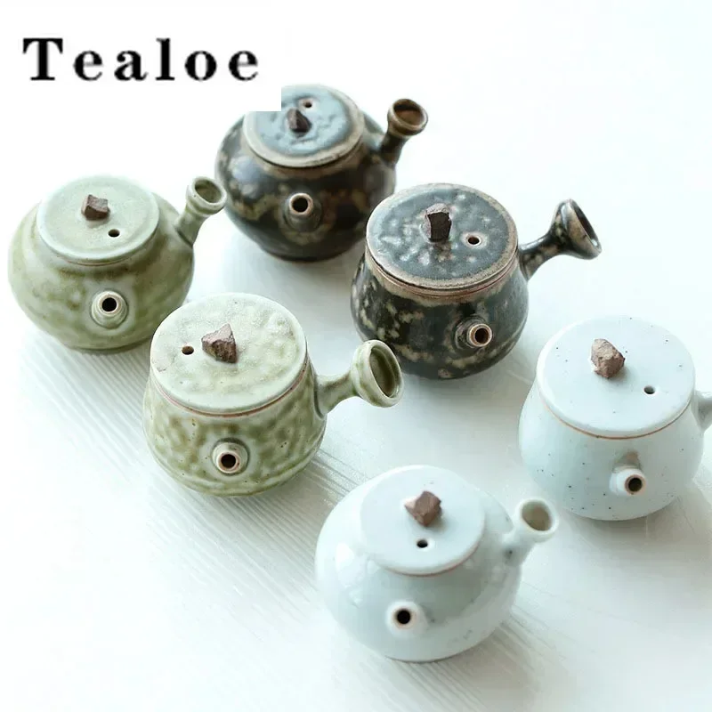 

35ml Creative Coarse Pottery Fingertip Cute Mini Teapot Handmade Kung Fu Tea Set Tea Ceremony Accessories Coffee Table Ornaments