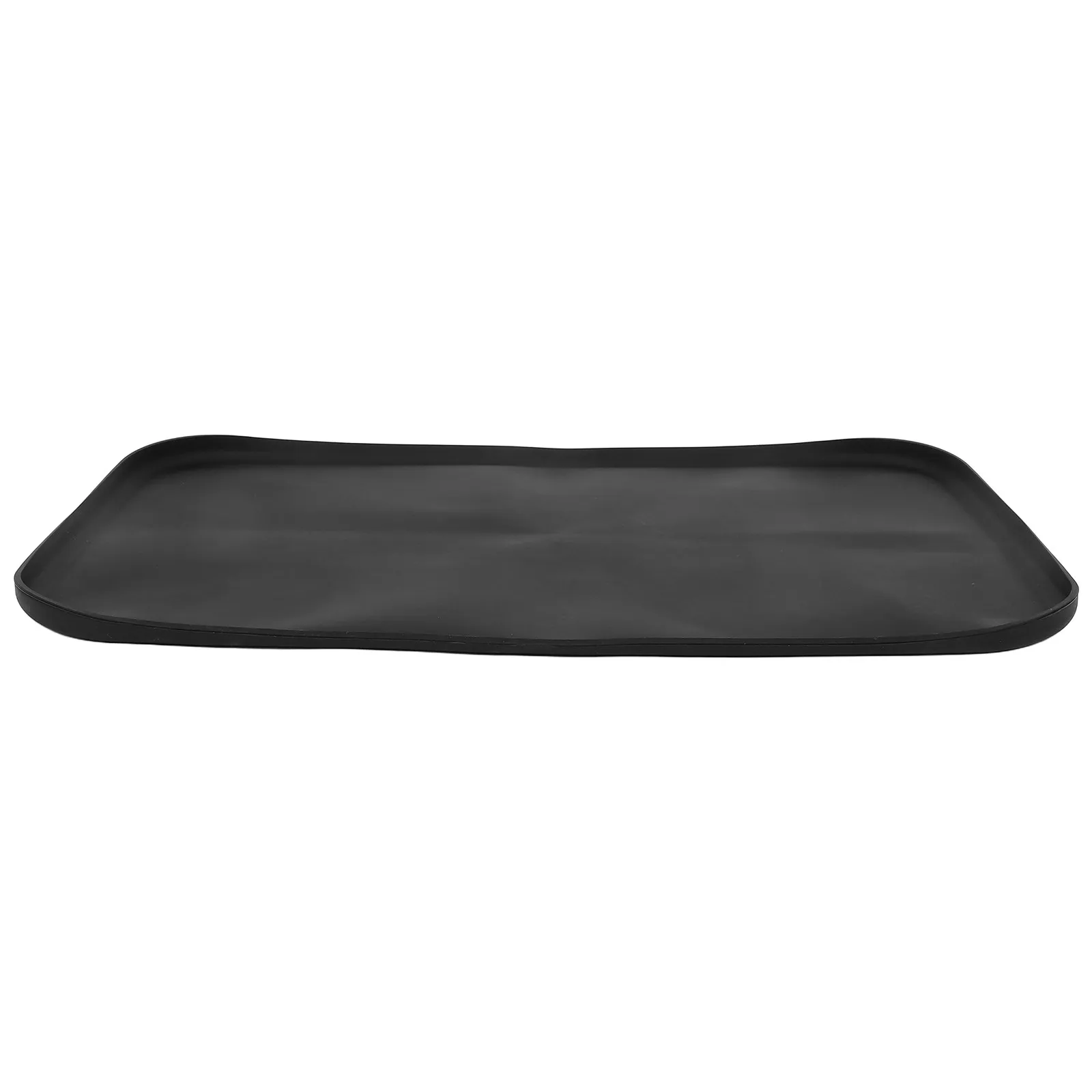 Silicone Drip Tray Rectangular Black Non Slip Mat for Dehumidifier Humidifier Coffee Machine Espresso Maker Kitchen Counter