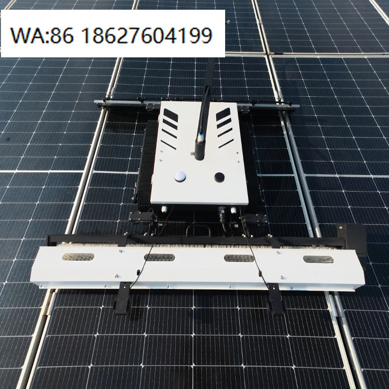 4 Safety Radar Fast Speed Auto PV Cleaner | Single Brush Head Intelligent Solar Robot For Commercial Large Scale Power Station M