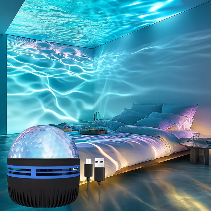 Projector Night Light LED Lights, Galaxy Star with Remote Control, USB Plug-in RGB 7 Modes Starry Sky for Bedroom Party Bar