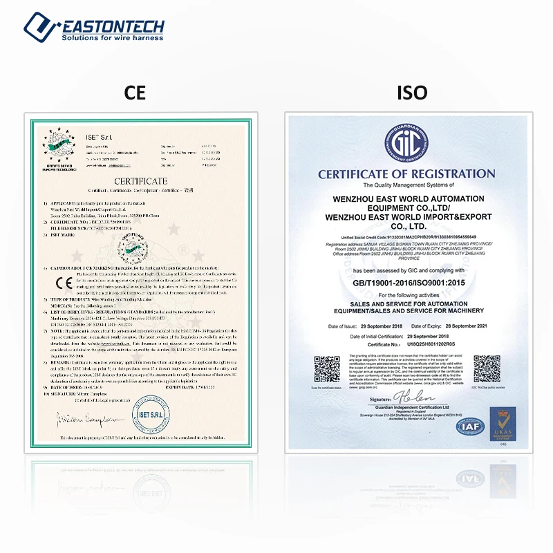 EW-09H010 applicatore di crimpatura terminale OTP applicatore di lame di crimpatura terminale di alimentazione orizzontale