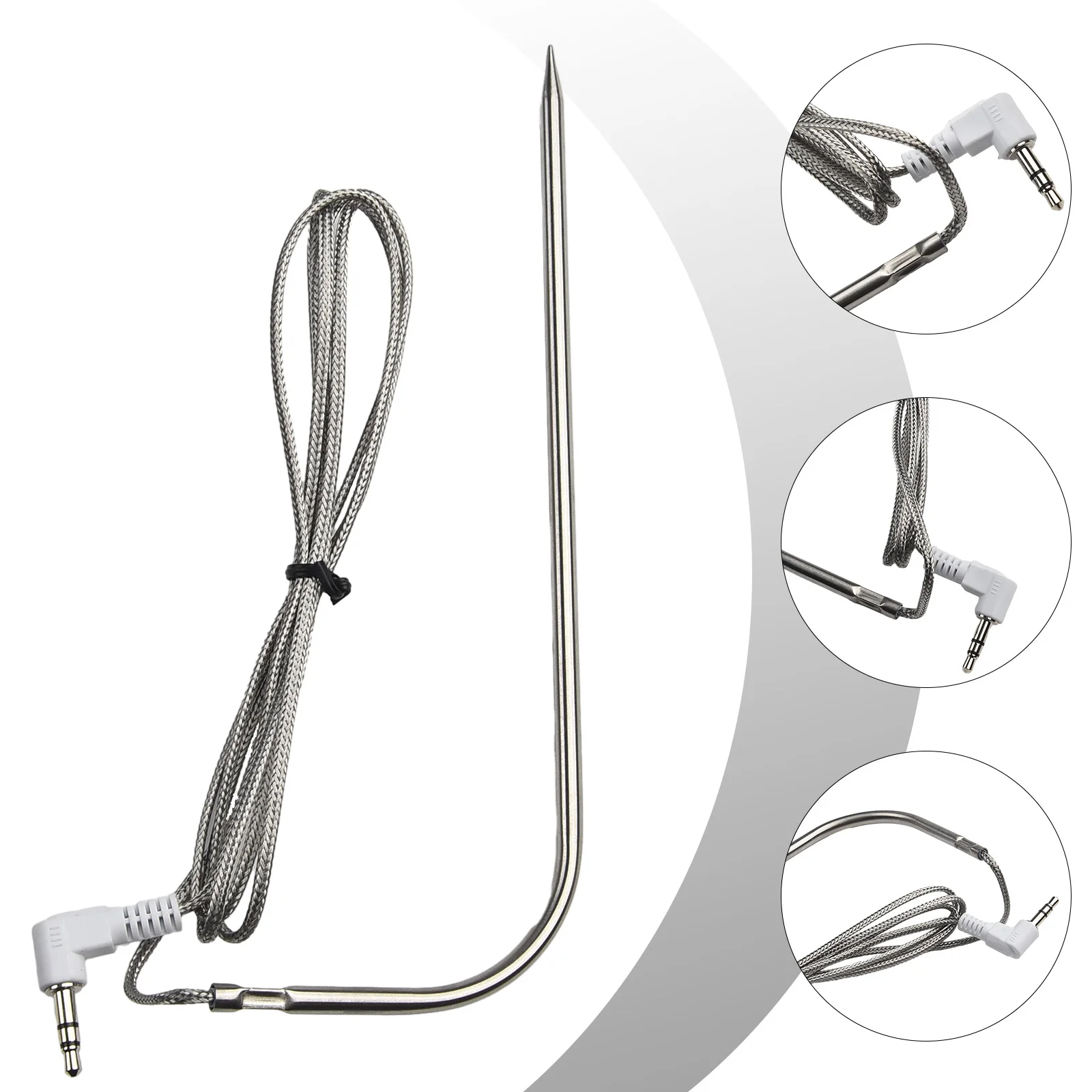 Sleek Design Replacement Meat Probe Sensor Made of Stainless Steel for Optimal Performance in For TRAEGER Grills
