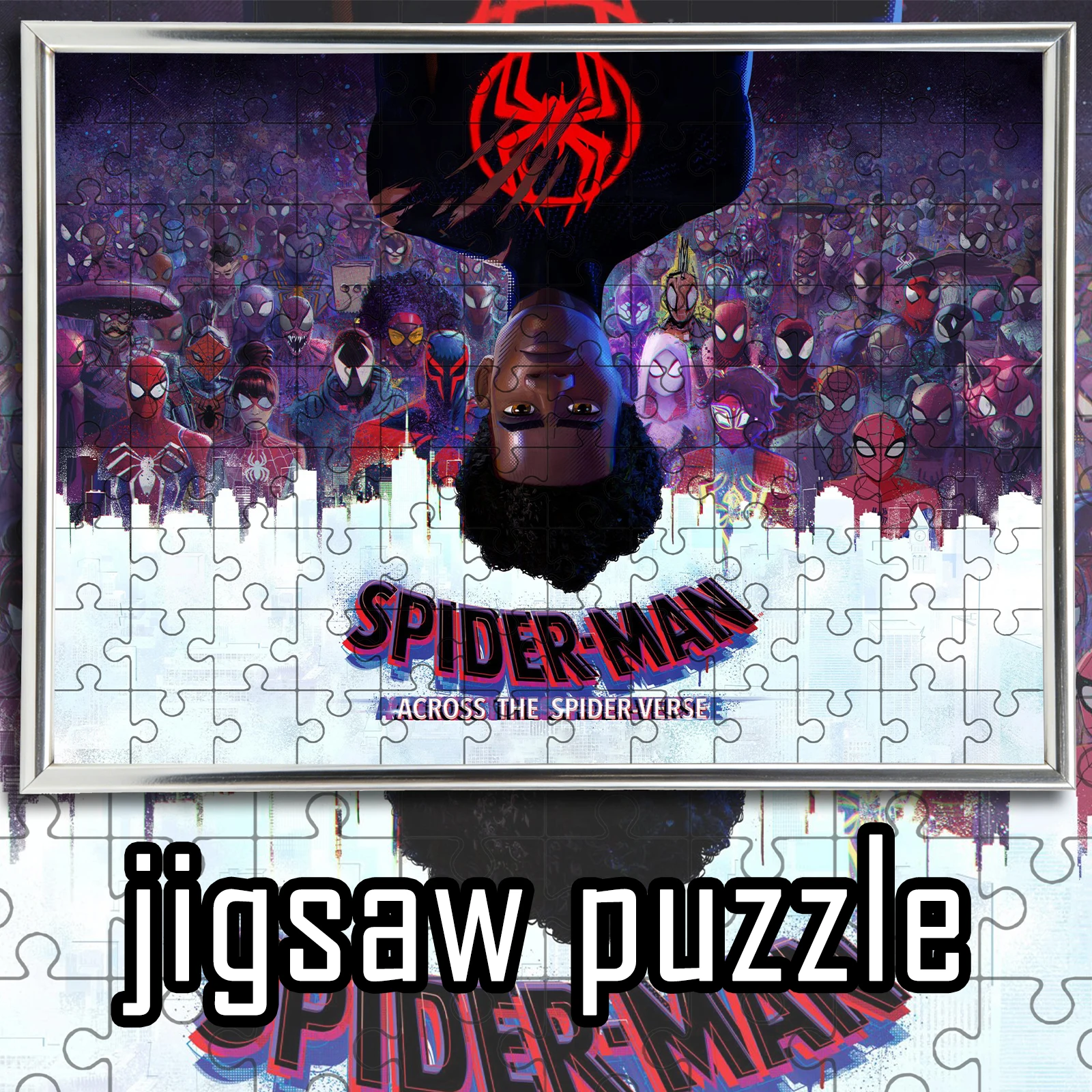 

Деревянный напольный пазл с колажем персонажей Marvel Spider Man, 108/200/300/500/1000 элементов, игра-головоломка, украшение для дома, подарок