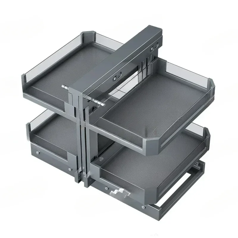 Built-In Seasoning Dish Rack, Rotating, Full Open, Pull Out, Little House, Corner Basket, Kitchen Cabinet Hot sales